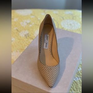 Jimmy Choo  London | Python heels | Size 38 EU | Made in Italy | Beige, Python